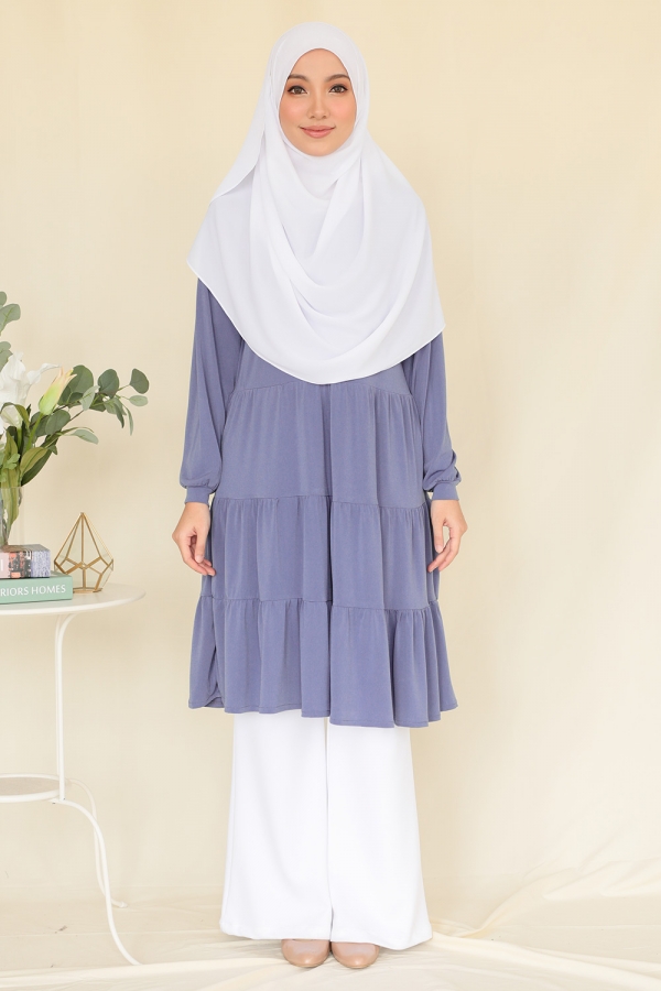 Qalam Blouse - Cornflower Qalam Blouse - Cornflower